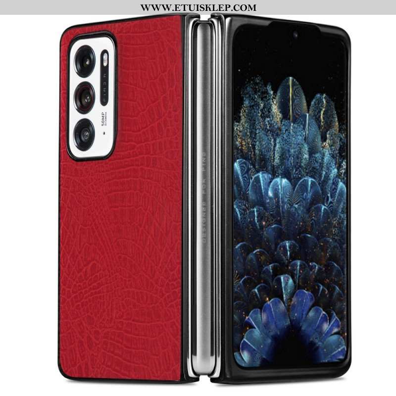 Etui do Oppo Find N Styl Skóry Krokodyla